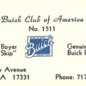 I did business cards for Skip Boyer’s dad and for Skip’s band.