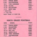 Football schedule 1970 page 3